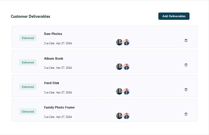 Photo Selection and CRM Flow Diagram